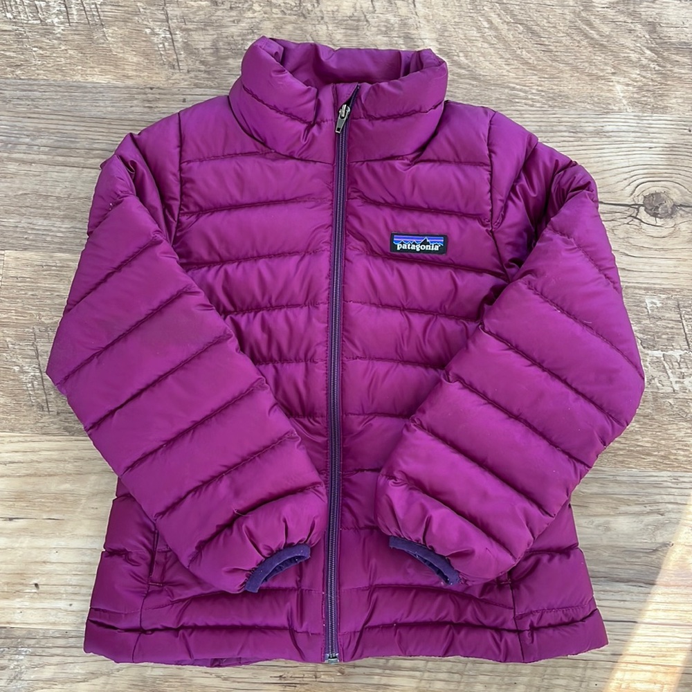 VGUC Girls’ Patagonia Down Sweater Jacket, Size 5-6